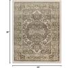 Superior Indoor Area Rug, Jute Backing, Rugs for Entryway, Dining, Kitchen, Bedroom Floors, Traditional Floor Decor, Oriental Medallion Indoor Rug, Glendale Collection, 2′ x 3′, Brown(Green)