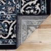 Superior Indoor Area Rug, Jute Backing, Rugs for Entryway, Dining, Kitchen, Bedroom Floors, Traditional Floor Decor, Oriental Medallion Indoor Rug, Glendale Collection, 2′ x 3′, Brown(Blue)