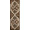 Superior Indoor Area Rug, Jute Backing, Soft Modern Rugs for Entryway, Kitchen Floors, Office Floor Cover, Floral Medallion Rugs, Rangoli Collection, 7′ x 9′, Maroon(White-rust – Z)