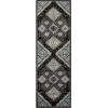 Superior Indoor Area Rug, Jute Backing, Soft Modern Rugs for Entryway, Kitchen Floors, Office Floor Cover, Floral Medallion Rugs, Rangoli Collection, 7′ x 9′, Maroon(Black-grey – Z)