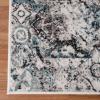 Superior Indoor Area Rug, Jute Backing, Soft Modern Rugs for Entryway, Kitchen Floors, Office Floor Cover, Floral Medallion Rugs, Rangoli Collection, 7′ x 9′, Maroon(Blue Ivory – Z)