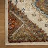 Superior Indoor Area Rug, Jute Backing, Soft Modern Rugs for Entryway, Kitchen Floors, Office Floor Cover, Floral Medallion Rugs, Rangoli Collection, 7′ x 9′, Maroon(White-rust – Z)