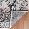 Superior Indoor Area Rug, Jute Backing, Soft Modern Rugs for Entryway, Kitchen Floors, Office Floor Cover, Floral Medallion Rugs, Rangoli Collection, 7′ x 9′, Maroon(Blue Ivory)
