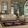 Superior Indoor Area Rug, Jute Backing, Traditional Medallion Rugs for Entry, Kitchen Floors, Plush Floor Cover, Floral Scroll Border Rug, Kensington Collection, 3′ x 5′, Brown(Black)
