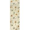 Superior Indoor Area Rug, Jute Backing, Traditional Medallion Rugs for Entry, Kitchen Floors, Plush Floor Cover, Floral Scroll Border Rug, Kensington Collection, 3′ x 5′, Brown(Ivory)