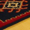Superior Indoor Area Rug, Jute Backing, Traditional Medallion Rugs for Entry, Kitchen Floors, Plush Floor Cover, Floral Scroll Border Rug, Kensington Collection, 3′ x 5′, Brown(Black)