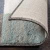Superior Indoor Area Rug, Neutral Modern Geometric Home Decor For Living Room, Dining, Kitchen, Bedroom, Office, Nursery, Woven Rugs, Jute Backing, Rockaway Collection, 4′ x 6′, Majolica Blue(Rivulet)