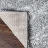 Superior Indoor Area Rug Perfect for Bedroom, Laundry Room, Entryway, Office, Playroom, Nursery, Fluffy Carpet Cover, Modern Geometric Diamond Lattice Shag Flor Collection, 2′ 7″ x 8′, Ivory Black(Flor Light Grey & Ivory)