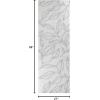 Superior Indoor Area Rug Perfect for Bedroom, Laundry Room, Entryway, Office, Playroom, Nursery, Fluffy Carpet Cover, Modern Geometric Diamond Lattice Shag Flor Collection, 2′ 7″ x 8′, Ivory Black(Flor Ivory Grey)