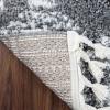 Superior Indoor Area Rug Perfect for Bedroom, Laundry Room, Entryway, Office, Playroom, Nursery, Fluffy Carpet Cover, Modern Geometric Diamond Lattice Shag LORE Collection, 5′ x 7′, Grey Ivory(Lore Grey Ivory)