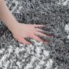Superior Indoor Area Rug Perfect for Bedroom, Laundry Room, Entryway, Office, Playroom, Nursery, Fluffy Carpet Cover, Modern Geometric Diamond Lattice Shag LORE Collection, 5′ x 7′, Grey Ivory(Lore Grey Ivory)