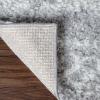 Superior Indoor Area Rug Perfect for Bedroom, Laundry Room, Office, Playroom, Nursery, Fluffy Carpet Cover, Modern Geometric Diamond Lattice Shag Rhea Collection, 2′ 7″ x 8′, Light Grey & Ivory(Rhea Light Grey & Ivory)
