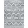 Superior Indoor Area Rug Perfect for Bedroom, Laundry Room, Office, Playroom, Nursery, Fluffy Carpet Cover, Modern Geometric Diamond Lattice Shag Rhea Collection, 2′ 7″ x 8′, Light Grey & Ivory(Rhea Light Grey & Ivory)