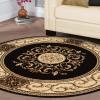 Superior Indoor Area Rug, Plush Carpet Cover, Traditional Oriental Medallion, Perfect for Hallway, Entryay, Living, Dining, Bedroom, Office, Kitchen, Medallion Collection, 10′ x 14′, Midnight Blue(Coffee – Z)