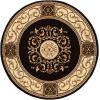 Superior Indoor Area Rug, Plush Carpet Cover, Traditional Oriental Medallion, Perfect for Hallway, Entryay, Living, Dining, Bedroom, Office, Kitchen, Medallion Collection, 10′ x 14′, Midnight Blue(Coffee – Z)