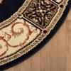Superior Indoor Area Rug, Plush Carpet Cover, Traditional Oriental Medallion, Perfect for Hallway, Entryay, Living, Dining, Bedroom, Office, Kitchen, Medallion Collection, 10′ x 14′, Midnight Blue(Midnight Blue – Z)