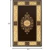 Superior Indoor Area Rug, Plush Carpet Cover, Traditional Oriental Medallion, Perfect for Hallway, Entryay, Living, Dining, Bedroom, Office, Kitchen, Medallion Collection, 10′ x 14′, Midnight Blue(Coffee)
