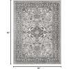 Superior Indoor Area Rug, Plush Carpet Cover, Traditional Oriental Medallion, Perfect for Hallway, Entryway, Living Room, Dining, Bedroom, Office, Kitchen, Glendale Collection, 2’x3′, Blue(Rivulet)