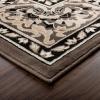 Superior Indoor Area Rug, Plush Carpet Cover, Traditional Oriental Medallion, Perfect for Hallway, Entryway, Living Room, Dining, Bedroom, Office, Kitchen, Glendale Collection, 2’x3′, Blue(Brown)