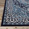Superior Indoor Area Rug, Plush Carpet Cover, Traditional Oriental Medallion, Perfect for Hallway, Entryway, Living Room, Dining, Bedroom, Office, Kitchen, Glendale Collection, 2’x3′, Blue(Blue)