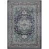 Superior Indoor Area Rug, Plush Carpet Cover, Traditional Oriental Medallion, Perfect for Hallway, Entryway, Living Room, Dining, Bedroom, Office, Kitchen, Glendale Collection, 2’x3′, Blue(Deep Royal)
