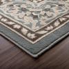 Superior Indoor Area Rug, Plush Carpet Cover, Traditional Oriental Medallion, Perfect for Hallway, Entryway, Living Room, Dining, Bedroom, Office, Kitchen, Glendale Collection, 2’x3′, Blue(Grey)