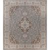 Superior Indoor Area Rug, Plush Carpet Cover, Traditional Oriental Medallion, for Kids or Pets, Hallway, Entry, Living Room, Dining, Bedroom, Office, Kitchen, Glendale Collection, 12′ x 18′, Grey