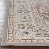 Superior Indoor Area Rug, Plush Carpet Cover, Traditional Oriental Medallion, for Kids or Pets, Hallway, Entry, Living Room, Dining, Bedroom, Office, Kitchen, Glendale Collection, 12′ x 18′, Grey