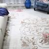 Superior Indoor Area Rug, Plush Carpet Cover, Vintage Oriental Medallion, Ideal for Hallway, Entry, Living Room, Dining, Bedroom, Office, Kitchen, Fancy Medallion Collection, 5′ x 5′, Midnight Blue(Cobalt Blue)