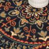 Superior Indoor Area Rug, Plush Carpet Cover, Vintage Oriental Medallion, Ideal for Hallway, Entry, Living Room, Dining, Bedroom, Office, Kitchen, Fancy Medallion Collection, 5′ x 5′, Midnight Blue(Midnight Blue)