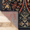 Superior Indoor Area Rug, Plush Carpet Cover, Vintage Oriental Medallion, Ideal for Hallway, Entry, Living Room, Dining, Bedroom, Office, Kitchen, Fancy Medallion Collection, 5′ x 5′, Midnight Blue(Midnight Blue)