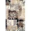 Superior Indoor Area Rug, Plush Carpet Cover, for Kids or Pets, Hallway, Entryway, Living Room, Dining, Bedroom, Office, Kitchen, Modern Floral Patchwork Decor, Pastiche Collection, 12′ x 15′, Beige(Beige)