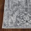 Superior Indoor Area Rug for Home Floor, Bedroom, Living/Dining Room, Office, Unique, Soft Cotton Backed, Oriental Vintage Medallion Decor, Roan Collection, 7′ 6″ x 9′ 6″, Garnet Red(Uma – Charcoal)
