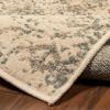 Superior Indoor Area Rug or Runner, Jute Backing, Traditional Floral Scroll Medallion, Ideal for Entryway, Living Room, Kitchen, Bedroom, Hallway, Floor Cover, Astral Collection, 2′ 7″ x 8′, Beige Red(Ivory)