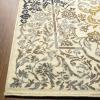 Superior Indoor Area Rug or Runner, Jute Backing, Traditional Floral Scroll Medallion, Ideal for Entryway, Living Room, Kitchen, Bedroom, Hallway, Floor Cover, Astral Collection, 2′ 7″ x 8′, Beige Red(Ivory Brown)