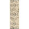 Superior Indoor Area Rug or Runner, Jute Backing, Traditional Floral Scroll Medallion, Ideal for Entryway, Living Room, Kitchen, Bedroom, Hallway, Floor Cover, Astral Collection, 2′ 7″ x 8′, Beige Red(Ivory)