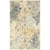 Superior Indoor Area Rug or Runner, Jute Backing, Traditional Floral Scroll Medallion, Ideal for Entryway, Living Room, Kitchen, Bedroom, Hallway, Floor Cover, Astral Collection, 2′ 7″ x 8′, Beige Red(Ivory Brown)