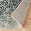 Superior Indoor Area Rug or Runner, Jute Backing, Traditional Floral Scroll Medallion, Ideal for Entryway, Living Room, Kitchen, Bedroom, Hallway, Floor Cover, Astral Collection, 2′ 7″ x 8′, Beige Red(Ivory Blue)