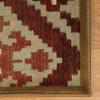 Superior Indoor Area Rug or Runner, Jute Backing, Traditional Floral Scroll Medallion, Ideal for Entryway, Living Room, Kitchen, Bedroom, Hallway, Floor Cover, Astral Collection, 2′ 7″ x 8′, Beige Red(Beige Maroon)