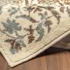Superior Indoor Area Rug or Runner, Jute Backing, Traditional Floral Scroll Medallion, Ideal for Entryway, Living Room, Kitchen, Bedroom, Hallway, Floor Cover, Astral Collection, 2′ 7″ x 8′, Beige Red(Ivory Brown)