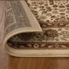 Superior Indoor Area Rug or Runner, Jute Backing, Traditional Floral Scroll Medallion, Ideal for Entryway, Living Room, Kitchen, Bedroom, Hallway, Floor Cover, Astral Collection, 2′ 7″ x 8′, Beige Red(Beige Brown)
