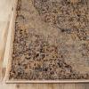 Superior Indoor Area Rug or Runner, Modern Abstract Floor Decor, Soft Plush Rugs, Aesthetic Home Accessories For Living Room, Bedroom, Office, Kitchen, Dining, Cullen Collection, 2′ x 3′, Brown Black(Meve – Ivory-grey – Z)
