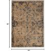 Superior Indoor Area Rug or Runner, Modern Abstract Floor Decor, Soft Plush Rugs, Aesthetic Home Accessories For Living Room, Bedroom, Office, Kitchen, Dining, Cullen Collection, 2′ x 3′, Brown Black(Teal Brown)