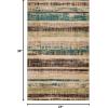 Superior Indoor Area Rug or Runner, Modern Abstract Floor Decor, Soft Plush Rugs, Aesthetic Home Accessories For Living Room, Bedroom, Office, Kitchen, Dining, Cullen Collection, 2′ x 3′, Brown Black(Chocolate)
