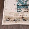 Superior Indoor Area Rug or Runner, Modern Abstract Floor Decor, Soft Plush Rugs, Aesthetic Home Accessories For Living Room, Bedroom, Office, Kitchen, Dining, Cullen Collection, 2′ x 3′, Brown Black(Teal)