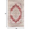 Superior Indoor Area Rug or Runner, Modern Abstract Floor Decor, Soft Plush Rugs, Aesthetic Home Accessories For Living Room, Bedroom, Office, Kitchen, Dining, Cullen Collection, 2′ x 3′, Brown Black(Red – Z)