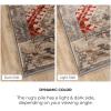 Superior Indoor Area Rug or Runner, Modern Abstract Floor Decor, Soft Plush Rugs, Aesthetic Home Accessories For Living Room, Bedroom, Office, Kitchen, Dining, Cullen Collection, 2′ x 3′, Brown Black(Amara – Grey – Z)