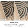 Superior Indoor Area Rug or Runner, Modern Abstract Floor Decor, Soft Plush Rugs, Aesthetic Home Accessories For Living Room, Bedroom, Office, Kitchen, Dining, Cullen Collection, 2′ x 3′, Brown Black(Brown Black)