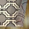 Superior Indoor Area Rug with Jute Backing, Modern Floor Decor for Home Hallway, Living Room, Floor Cover, Entryway, Bedroom, Modern Abstract, 3ft x 5ft, Grey Ivory