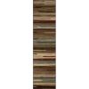 Superior Indoor Area Rug with Jute Backing, Modern Floor Decor for Home Hallway, Living Room, Floor Cover, Entryway, Bedroom, Modern Abstract Multi-Colored, 4′ x 6′, Dark Brown(Beige Multi)
